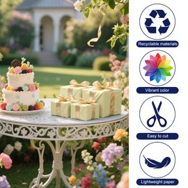 60 Sheets Tissue Paper Bulk, PLULON Gift Wrapping Tissue Paper for Packaging 14 x 20 Inch Art Crafts for Gift Bags Decorative Floral Wedding Birthday Party Decor