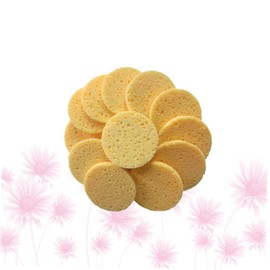 Mikinona Skin-friendly Makeup Remover Pads 20pcs Round Sponge Gentle Face Cleaning Puff Cotton Pads for Pores Deep Cleansing Non-irritating for Sensitive