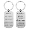Dad Memorial Gifts for Loss of Father Sympathy Gift Keychain
