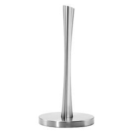 CRrrrJIC Paper Towel Holder Countertop, Freestanding Modern Styling Paper Towel Holder, Non-Slip Weighted Base, Stainless Steel Paper Towel Roll Holder for Kitchen Countertop, Silver