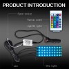 CHUSYYRAY RGB LED Car Interior Fiber Strip Light Atmosphere Ambient