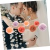 Alipis 12pc Rose Paper Flower Ball Decorations Hanging Paper Honeycomb
