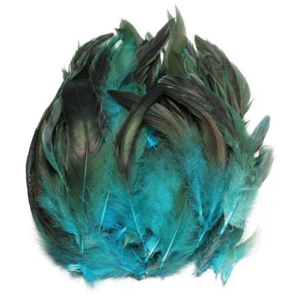 Sctmda Rooster Feathers, Pack of 100, Natural Rooster Feathers, Cockerel