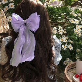 Hair Bow,Hair Bows for Women Hair Bows Princess Hair Barrette Clips Big Hair Bows Clips for Women Girls(purple)