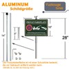 Private Parking Sign with Stake, 35 x 25 cm, Sturdy