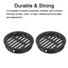 10 Pcs Round Air Vents, 80mm Black Louvered Plastic Grill