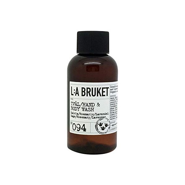 L: A Bruket No. 094 Liquid Soap Sage/Rosemary, Lavender, 60