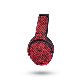 MightySkins Carbon Fiber Skin Compatible with Skullcandy Crusher ANC 2 - Too Many Roses | Protective, Durable Textured Carbon Fiber Finish | Easy to Apply