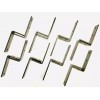 G&J 8 Packs Bypass Door Bracket Wall-Mount Black Steel for
