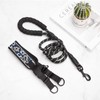 Reflective Dog Collar Padded Black Collar and Lead Set Polyester