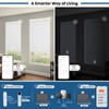 Smart Motorized Blinds with Remote, No Drill Cordless Roller Shades,