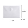 YESSART 5x7 Small Plastic Envelopes Receipt Check Storage File Holder