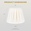 Royal Designs Empire English Pleat Basic Lamp Shade, White, 10