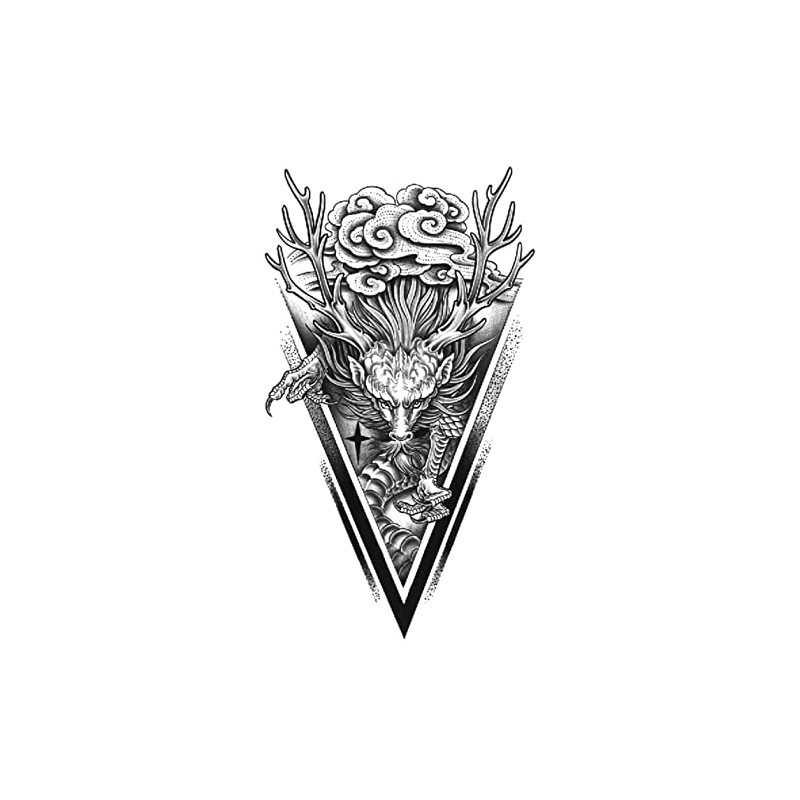 Dragon Tattoo Dragon Tattoo Fake Tattoo Temporary Tattoo XQB (XQB605)