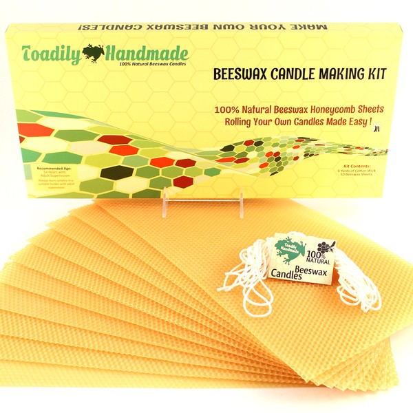 Make Your Own Beeswax Candle Kit - Includes 10 Full