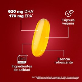 Birdman Premium Omega 3 a base de Algas (Ratio DHA:EPA 4:1) | Fórmula 100% Vegetal | Libre de Contaminantes y Aditivos | Cápsula Vegana | Suplemento Alimenticio | 30 Porciones | 60 Cápsulas