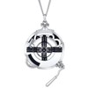 DUNHAO COS Ekko Watch Necklace Unisex Silver Pocket Watch Pendant