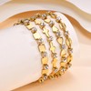 YIFSIY 18K Gold Plated Tennis Bracelet with CZ Stones -
