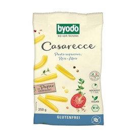 Byodo Organic Rice Corn Casarecce - Gluten Free and Vegan, 2 x 250 g | Ideal for Pasta Salads and Pasta Dishes | High Quality, Organic Certified, No Additives
