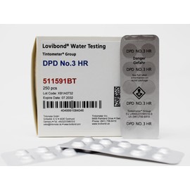 Lovibond - DPD No 3 High Range Water Testing Tablets | Accurate Water Analysis | Compatible with Lovibond & Palintest Equipment | Box of 250