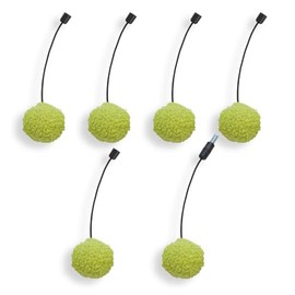 PAWZ Road Cat Tree Replacement a Set of 6 Pompom Balls-Green