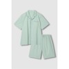 JAJU [JAJU] Men's 60s Cotton Line 5-Part Pajama Set_Mint