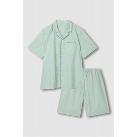 JAJU [JAJU] Men's 60s Cotton Line 5-Part Pajama Set_Mint