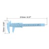 uxcell Vernier Caliper 150mm Mini Double Scale Plastic Metal Ruler