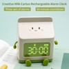 CYMNER Dreamlike Milk Box Alarm Clock: Unique design, versatile functions,