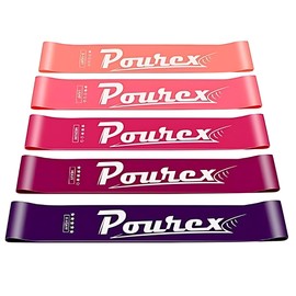 Fitness Bands Latex Panathletic Resistance Bands Fitness Bands in 5 Different Strengths Booty Strength Training Fitness Tera and Pilates Stretch Band Men and Women