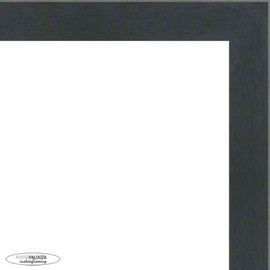 Poster Palooza 7x4 Inch Rustic Black Complete Wood Picture Frame with UV Acrylic Plexiglass, Foam Board Backing & Hardware Included - 7x4 Inch Frame