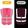 HYCOPROT High Visibility Mesh Safety Reflective Vest with Pockets and