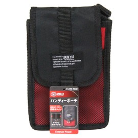 SK11 F-745 RED Handy Pouch with Mesh Pocket, Red