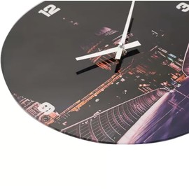 HOMETIME Glass Wall Clock, 30cm Diameter, St Paul's Cathedral Design
