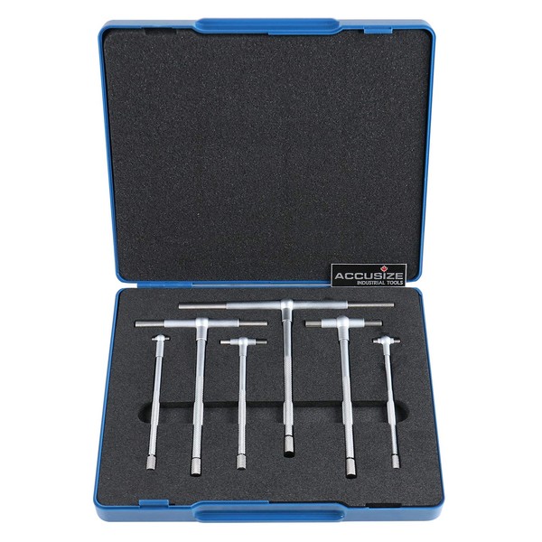 Accusize Industrial Tools Premium 5/16'' - 6", 6ps/Set Telescoping Gage