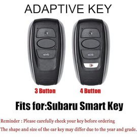 TECART Key Fob Cover Fit for Subaru Forester Outback BRZ Legacy Ascent CrossTrek Soft TPU Key Shell Accessories 4 button, Braided Keychain-purple, 4 button