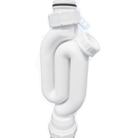 Y10 McALPINE 1 1/4 Inline Trap 1 1/2 Outlet