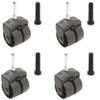 Set of 4 Locking Bed Frame Casters with Sockets