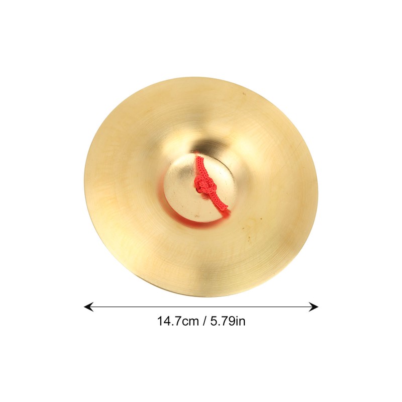 Crash Cymbal Brass Percussion Instrument Pair Teaching Tool Toy for
