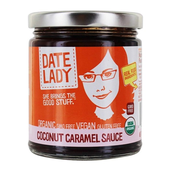Date Lady Organic Coconut Caramel Sauce | Vegan, Paleo, Gluten-free & Kosher (1 Jar)
