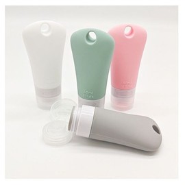 Travel Tube Empty Bottle Set, 60ml, Set of 4, Travel, Overnight Stay, Empty Bottles, Lotion, Skin Toner, Cream, Shampoo / 여행용 튜브형 공병세트 60ml 4개한세트 여행 외박 공병 로션 스킨 크림 샴푸
