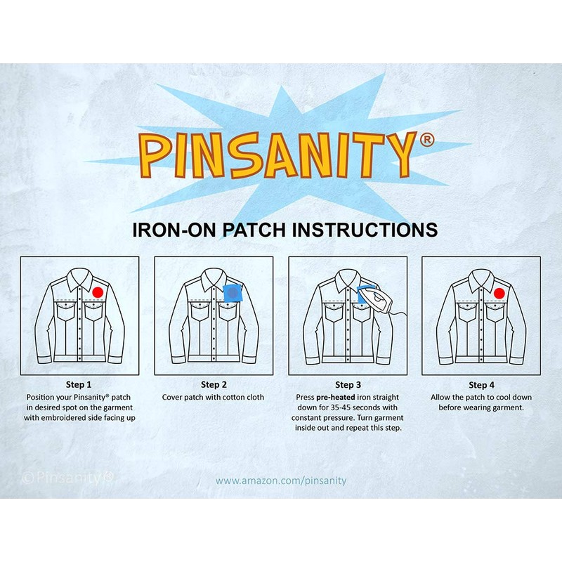 Pinsanity Pizza Lover's Slice Iron-On Embroidered Patch