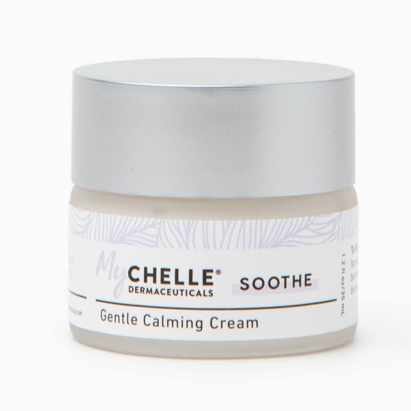 MyCHELLE Dermaceuticals Gentle Calming Cream (1.2 Fl Oz) - Soothing Face Cream with Squalane, Phytessence™ French Oak, and Blue Daisy Extract - Replenishes Vital Nutrients - Restores Moisture Balance