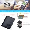 BULLCAPTAIN Men Leather Wallet RFID Blocking Antimagnetic Genuine Leather 15