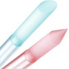 Curvlife 2-Pack Glass Cuticle Pushers with Leather Cases, Crystal Nail