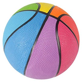 Rhode Island Novelty 7 Inch Multi-Color Mini Basketball One Per Order