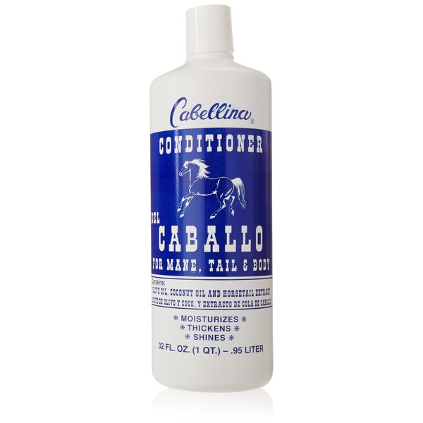 Cabellina Conditioner del Caballo, Moisturizing Conditioner to Prevent Hair Loss with Horsetail Plant Extract, Volume and Shine to your hair, 32 FL Oz, Bottle