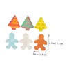 SAFIGLE 6pcs Christmas Gingerbread Man Bath Salt Balls with Essential