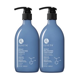 Luseta Salicylic Acid Shampoo and Conditioner Set for Men and Women, Scalp-Balancing, Reducing Build-up, Flake Control Shampoo for Men, Clarifying Shampoo for Refreshing, pH-Balanced, 2 x 16.9 Fl Oz