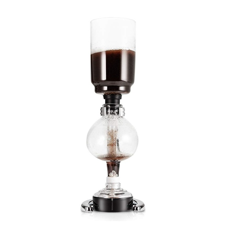 YAMA Glass 3 Cup Tabletop Siphon Gravity Coffee Maker with
